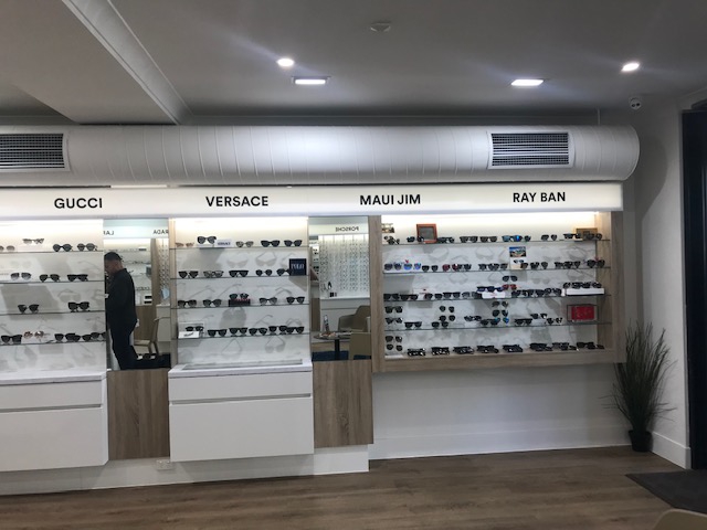 Eyes2Port In Store Opal Acrylic Signage